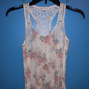 Fun floral razorback tank